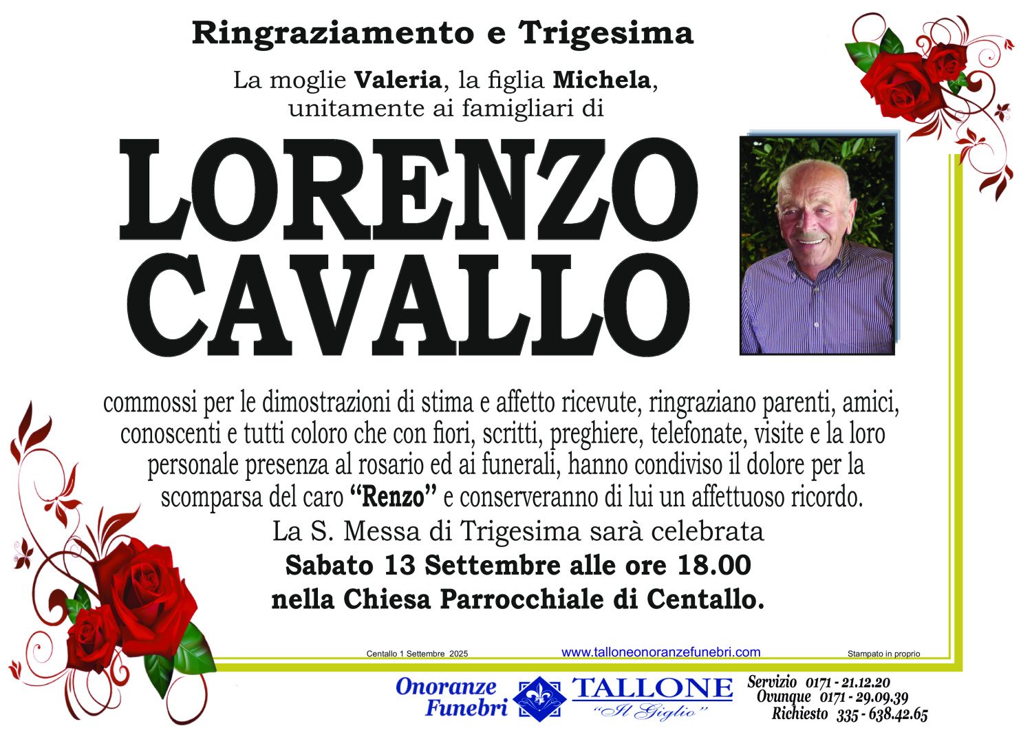 <br />
<b>Warning</b>:  Undefined variable $info in <b>/home/tallone/public_html/ringraziamenti.php</b> on line <b>68</b><br />
Lorenzo Cavallo
